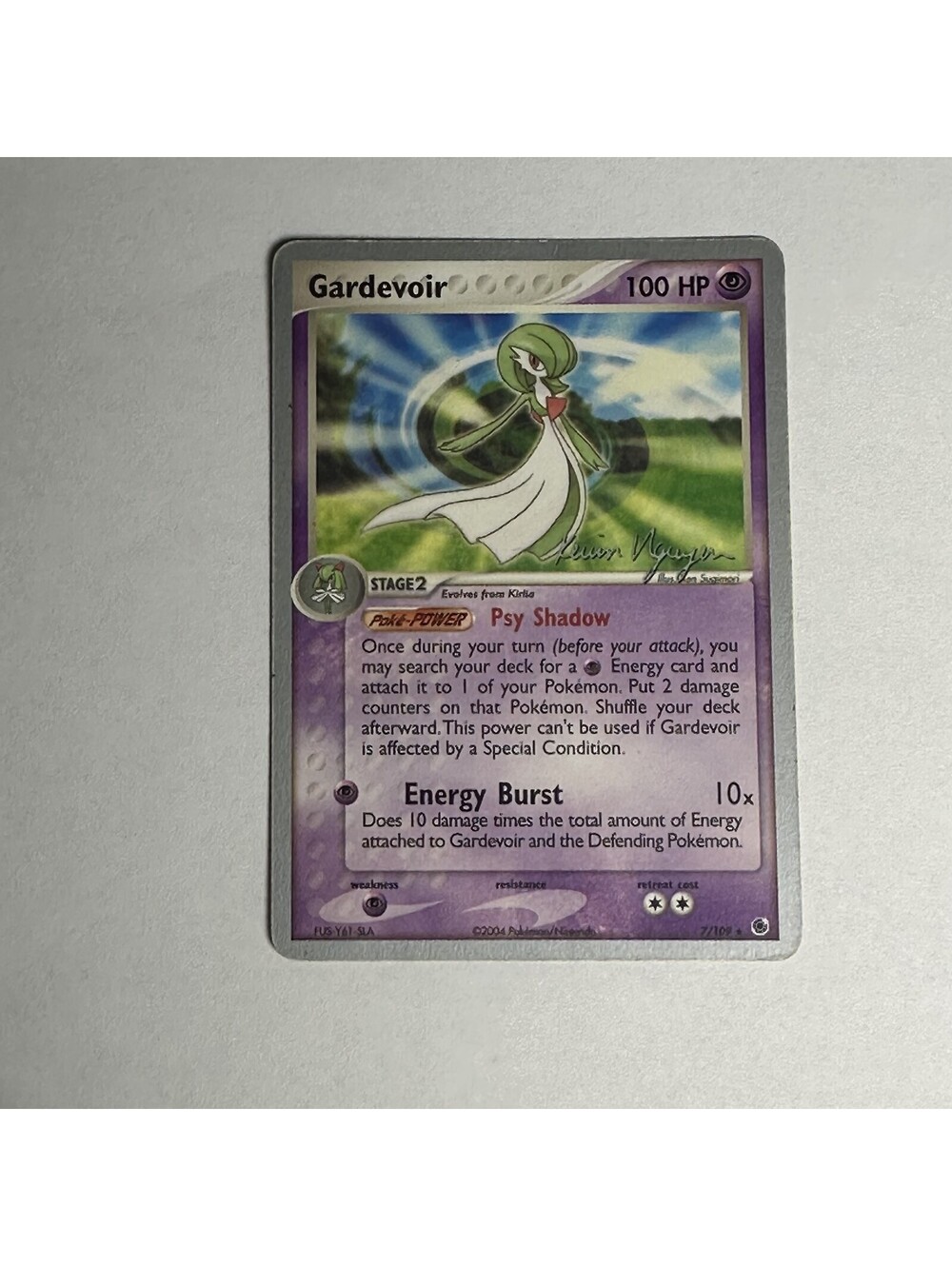 Gardevoir 7/109 2004 World Championships Pokemon Card Psychic Stage 2